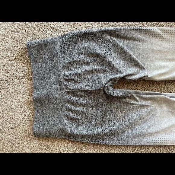 High waist seamless leggings ombré black graywhite - Picture 6 of 7